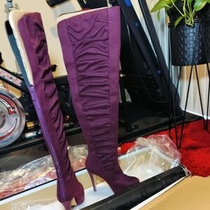 Plum❤️ Over the Knee Boots